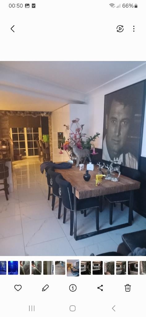 Richmond eicholtx Eetkamer stoelen 6stuks, Ophalen, Gebruikt, Zwart, Stof