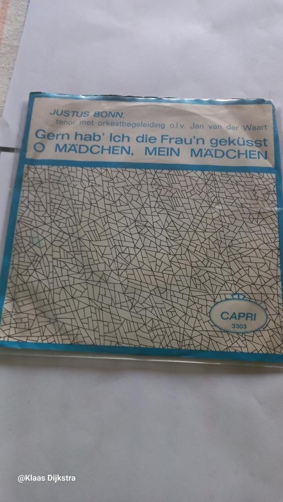 Justus Bonn - Gern hab' Ich die Frau'n geküsst, Ophalen of Verzenden, Gebruikt, Pop