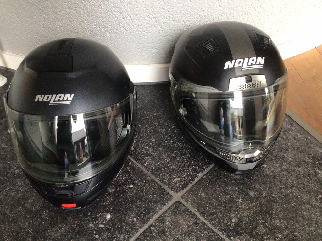 2 Nolan helmen (maten XL en XS), Motoren, Kleding | Motorhelmen, Ophalen of Verzenden, Tweedehands, Systeemhelm, Nolan