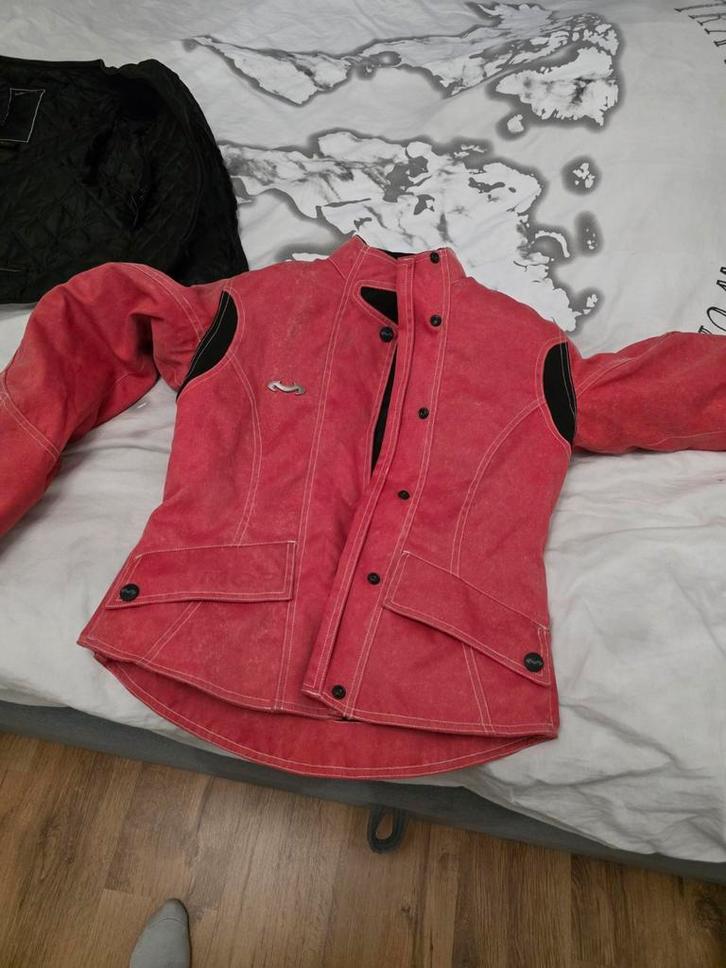 MQP Motorjas Roze XS, Motoren, Kleding | Motorkleding, Jas | textiel, Dames, Tweedehands, Ophalen of Verzenden