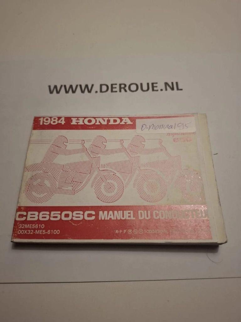 95 0WNERS MANUAL HONDA CB650SC NIGHTHAWK  1984 USED, Ophalen of Verzenden, Honda