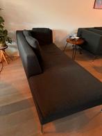 Luxe donkergrijze design chaise longue - B&B Italia stijl, Ophalen, Gebruikt, 125 tot 150 cm, Driepersoons