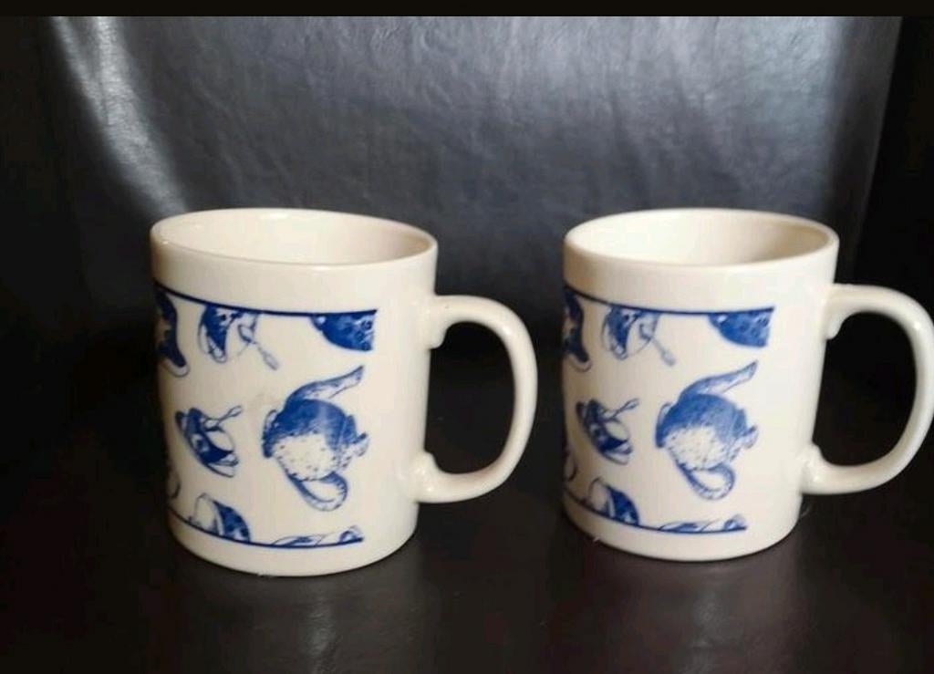 Just Mugs koffiemokken (2 stuks), Keramiek, Ophalen of Verzenden, Zo goed als nieuw, Overige stijlen