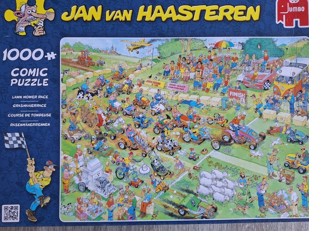 Jan van haasteren 1000 st, Hobby en Vrije tijd, Denksport en Puzzels, Ophalen, 500 t/m 1500 stukjes, Zo goed als nieuw