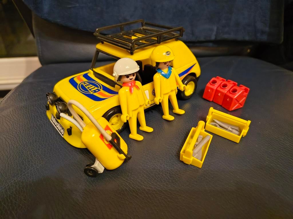 Playmobil rally auto vintage, Ophalen of Verzenden, Gebruikt