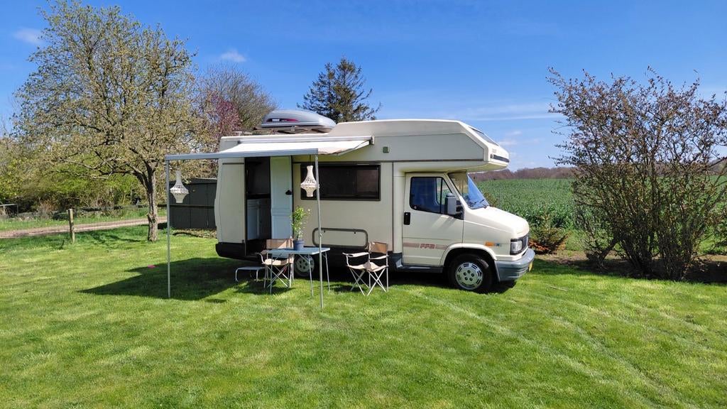 Fiat ducato 2.5 turbo diesel Camper Tabbert opbouw 1991, Ringverwarming, Reservewiel, 6 tot 7 meter, Particulier