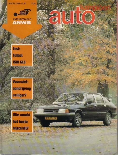 Autokampioen 50 1979 : Talbot Simca 1510 GLS - Subaru Leone, Ophalen of Verzenden, Gelezen, Algemeen