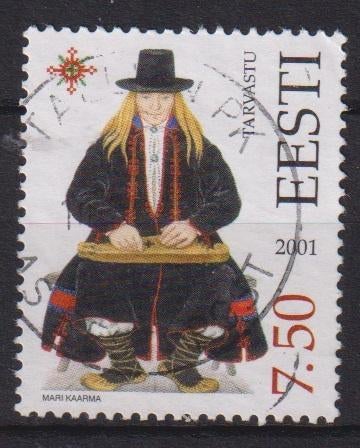 Estland 2001 Klederdracht, Postzegels en Munten, Postzegels | Thematische zegels, Verzenden, Gestempeld, Overige thema's