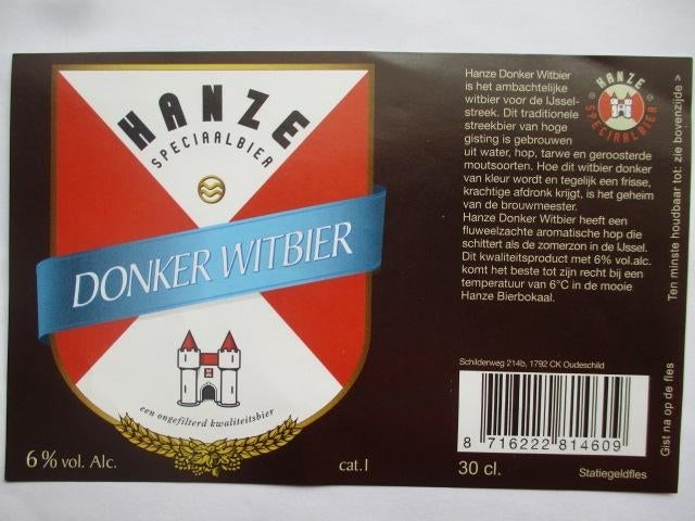 bieretiket Nederland 24-3 (1U) groningse, Ophalen of Verzenden, Gebruikt, Overige typen, Overige merken