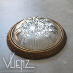 Vintage, brocante ornament geslepen glas, metaal gips, Ophalen of Verzenden