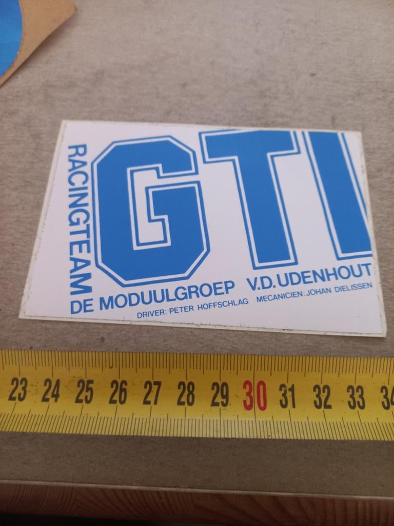 Racing team gti moduulgroep v d udenhout p hoffschlag driver, Ophalen of Verzenden, Zo goed als nieuw
