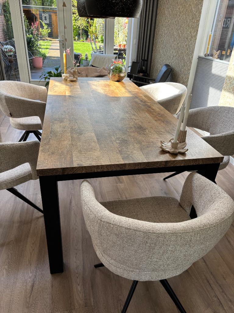 Lamulux eettafel 220-100, Ophalen, Overige materialen, Gebruikt, 100 tot 150 cm