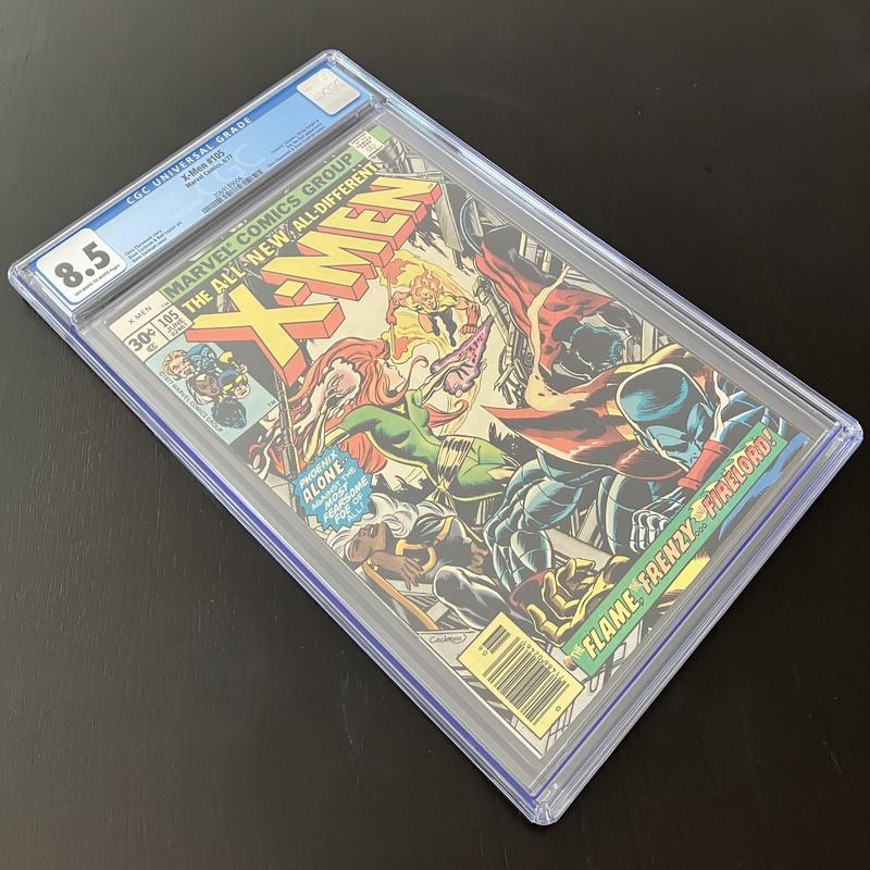 X-Men Vol.1 #105 CGC (1977) VF+ (8.5), Eén comic, Amerika, Marvel Comics, Ophalen of Verzenden