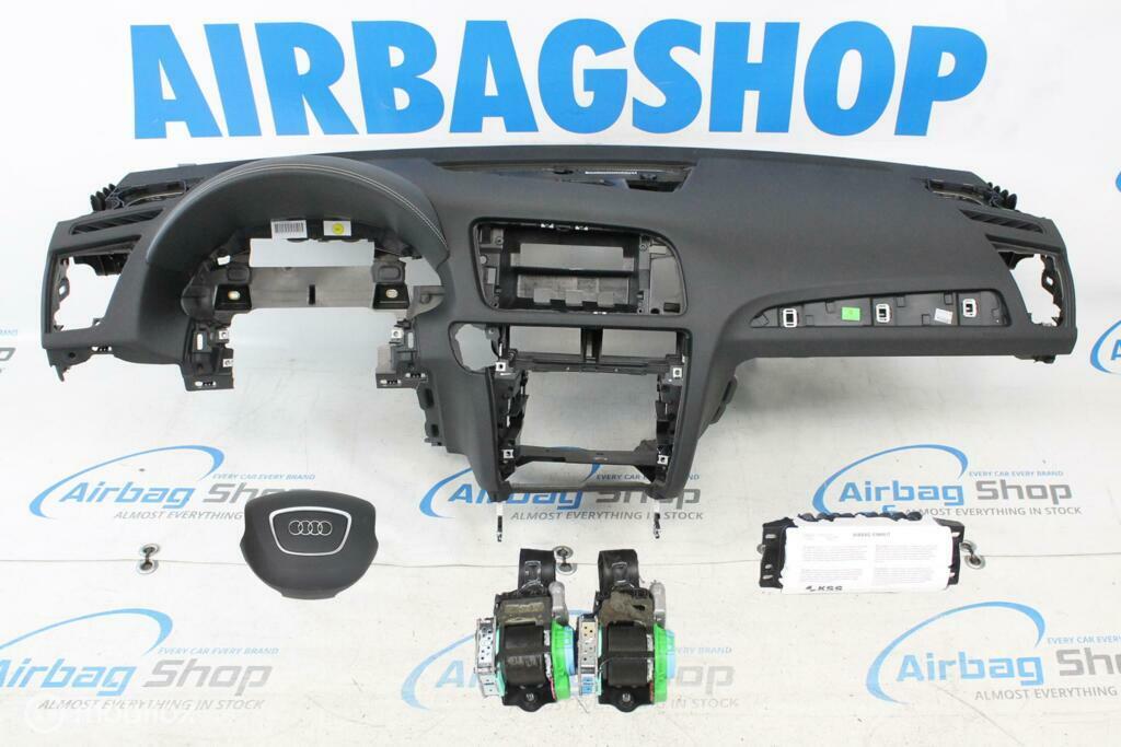 Airbag set - Dashboard wit stiksels 4 spaak Audi Q5 - 8R, Gebruikt, Ophalen of Verzenden