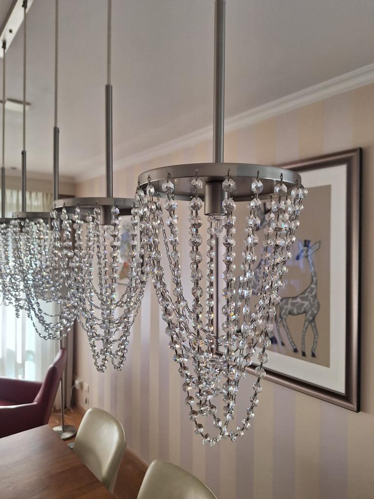 Prachtige eetkamer lampen - Goede staat, Ophalen, Zo goed als nieuw, Glas, 50 tot 75 cm