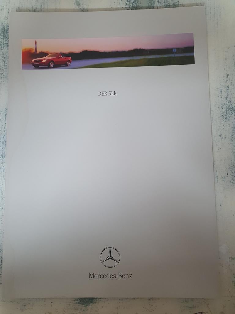 Duitse folder Mercedes SLK uit 1999, Ophalen of Verzenden, Zo goed als nieuw, Mercedes
