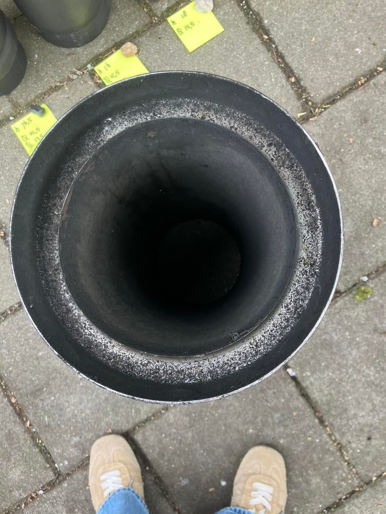 Ijzeren en rvs buizen voor de kachel, Doe-het-zelf en Verbouw, Buizen en Afvoer, Ophalen of Verzenden, Zo goed als nieuw, Rvs