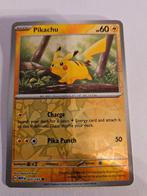 Pikachu cosmo reverse holo 025/165, Ophalen of Verzenden, Zo goed als nieuw, Losse kaart