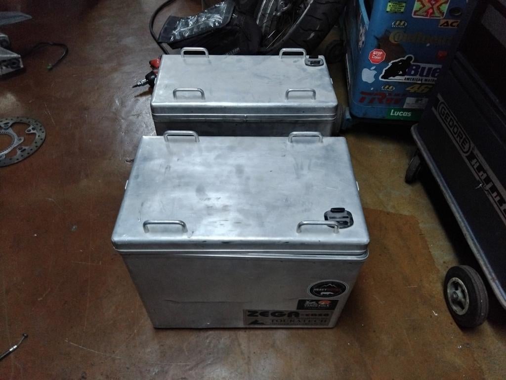 BMW F800GS Koffers en Valbeugels f700gs f800 f700 beugels, Motoren, Accessoires | Koffers en Tassen, Bmw, Gebruikt, Koffers, Touratech