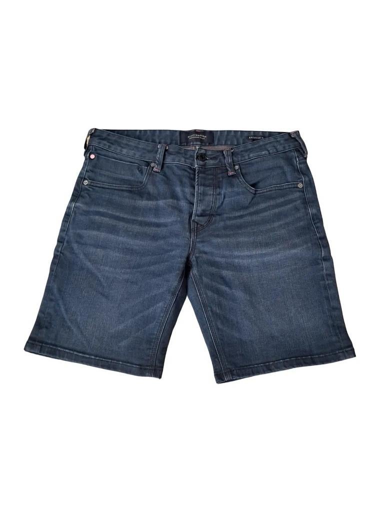Scotch & Soda Amsterdams Blauw – Ralston X Denim Short – W32, Blauw, W32 (confectie 46) of kleiner, Ophalen of Verzenden, Zo goed als nieuw