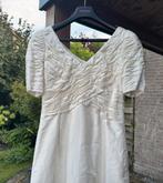 Designer trouwjurk Ritva Westenius, parel wit, 1x gedragen, Ophalen of Verzenden
