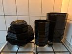 Luminarc servies set zwart., Huis en Inrichting, Keuken | Servies, Ophalen, Nieuw, Glas, Overige stijlen