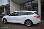 Ford Focus Wagon 1.0 EcoBoost Hybrid Trekhaak AGR Navi|LED, Stof, Wit, Origineel Nederlands, Onderhoudsboekje