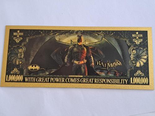 BANKBILJET - GOUDFOLIE - ONE MILLION - BATMAN 4, Postzegels en Munten, Bankbiljetten | Amerika, Los biljet, Midden-Amerika, Verzenden