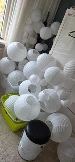 Witte lampionnen trouwdecoratie, Ophalen of Verzenden, Zo goed als nieuw, Versiering, Geboorte of Huwelijk