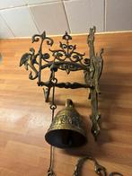 Messing Bel met Ornamentele Bevestiging, Antiek en Kunst, Ophalen