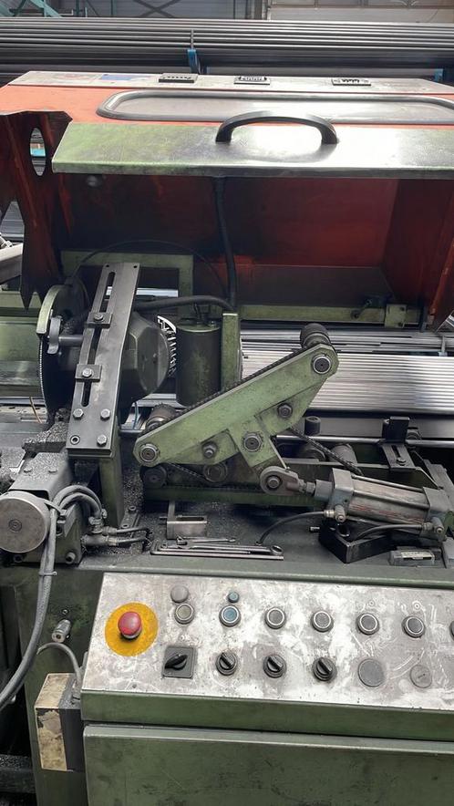 Zaagstraat Bewo ACP90 werkend uitbedrijf ., Doe-het-zelf en Verbouw, Gereedschap | Zaagmachines, Gebruikt, Cirkelzaag, 1200 watt of meer