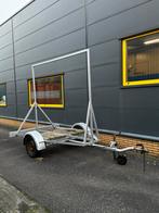 Reclame / spandoek aanhanger met LED verlichting, Ophalen, Gebruikt