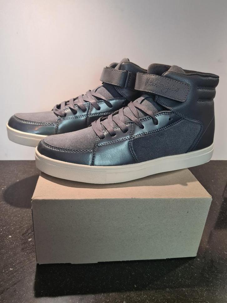 Hoge sneakers voor heren - Antracietgrijs, Kleding | Heren, Schoenen, Nieuw, Veterschoenen, Overige kleuren, Ophalen of Verzenden