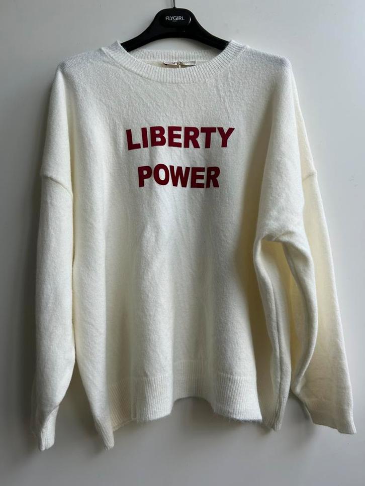 CIAO MILANO trui roomwit met flocked letters mt TU, Kleding | Dames, Truien en Vesten, Nieuw, Verzenden