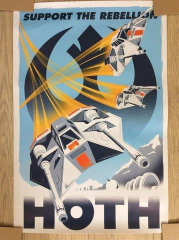 grote STAR WARS HOTH PROPAGANDA Film Poster beschikbaar voor biedingen