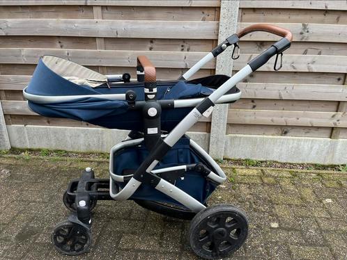 Joolz geo 2 kinderwagen denim blauw met bruin, Kinderen en Baby's, Kinderwagens en Combinaties, Gebruikt, Kinderwagen, Overige merken