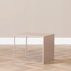 3 BIJZETTAFELTJES 34CM, 37CM EN 40CM HOOG METAAL, Huis en Inrichting, Ophalen, Minder dan 45 cm, Metaal of Aluminium, Zo goed als nieuw