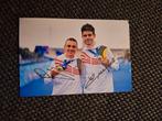 Foto Van Aert + Evenepoel met handtekening (print) # Tour, Verzenden, Nieuw, Overige sporten, Overige typen