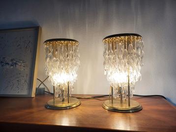 Vintage Murano glas en messing set tafel lampen - 500 Euro beschikbaar voor biedingen