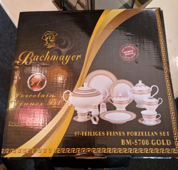 BM-5700 GOLD BACHMAYER 57 DELIGE PORCELEINEN  DINNER SET