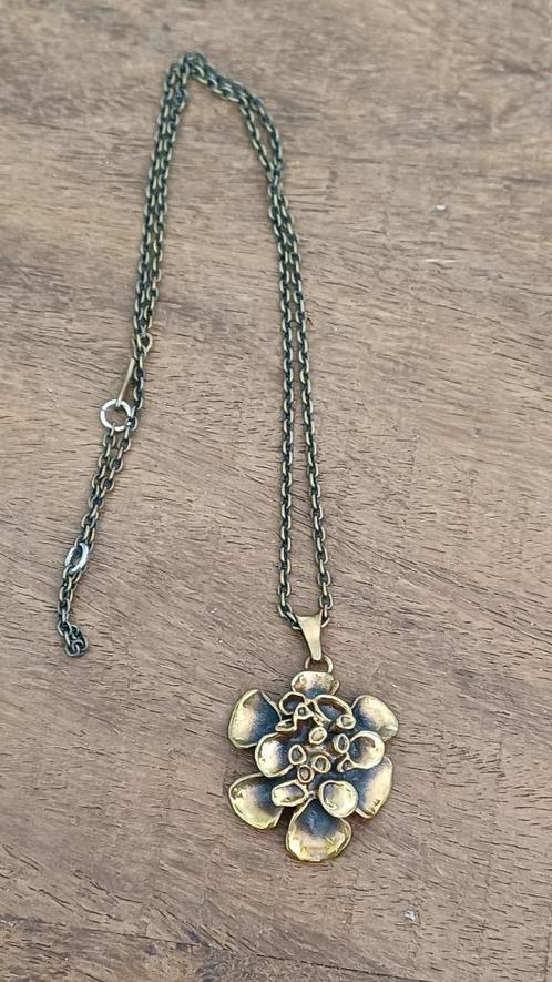 Hannu Ikonen Finland bronzen ketting en hanger, Sieraden, Tassen en Uiterlijk, Kettingen, Zo goed als nieuw, Overige materialen