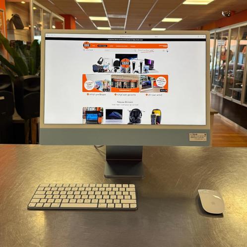 Apple iMac 24 inch 2021 M1 8GB 256GB Blauw | In nette staat, Computers en Software, Apple Desktops, Zo goed als nieuw