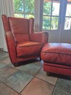 Baxter Bergère met hocker, Huis en Inrichting, Fauteuils, Gebruikt, Ophalen of Verzenden, 75 tot 100 cm, Oorfauteul