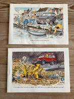 Twee Cartoon Kaarten Landrover Discovery, Ophalen