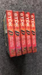 5 stuks TDK cassettes, Ophalen, Zo goed als nieuw