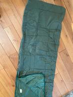 Polyester slaapzak 190x 70 cm, groen, in zak., Caravans en Kamperen, Slaapzakken, Ophalen, Zo goed als nieuw