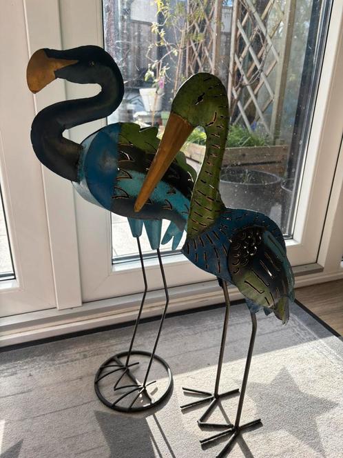 Decoratieve vogels met waxinelichthouder, Antiek en Kunst, Kunst | Designobjecten, Ophalen
