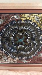 Origineel Aboriginal schilderij door Joanne Nangala, Antiek en Kunst, Kunst | Niet-Westerse kunst, Ophalen of Verzenden