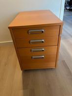 bureauladekast Ikea op wieltjes 4 lades, Huis en Inrichting, Ophalen, Overige materialen, Minder dan 50 cm, Zo goed als nieuw