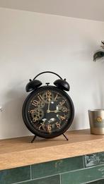 Staande klok op pootjes doorzichtig uurwerk, Huis en Inrichting, Woonaccessoires | Klokken, Ophalen, Zo goed als nieuw, Analoog